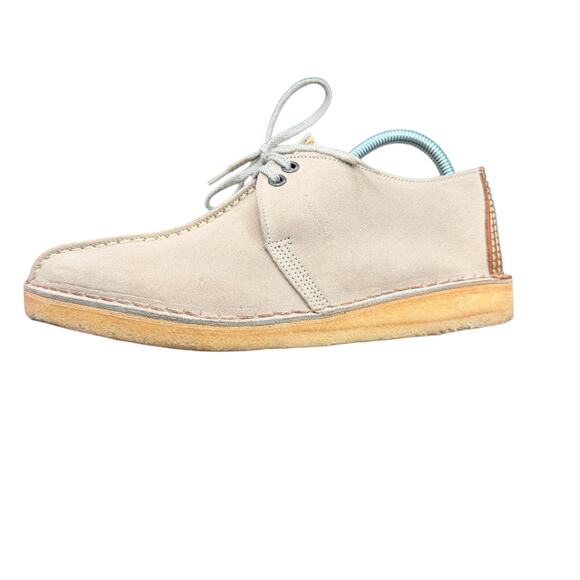 Clarks Women’s Suede Wallabee Chukka Shoes Beige Crepe Sole 8M - Picture 6 of 12